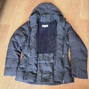 Calvin Klein Black Puffer Hooded Jacket